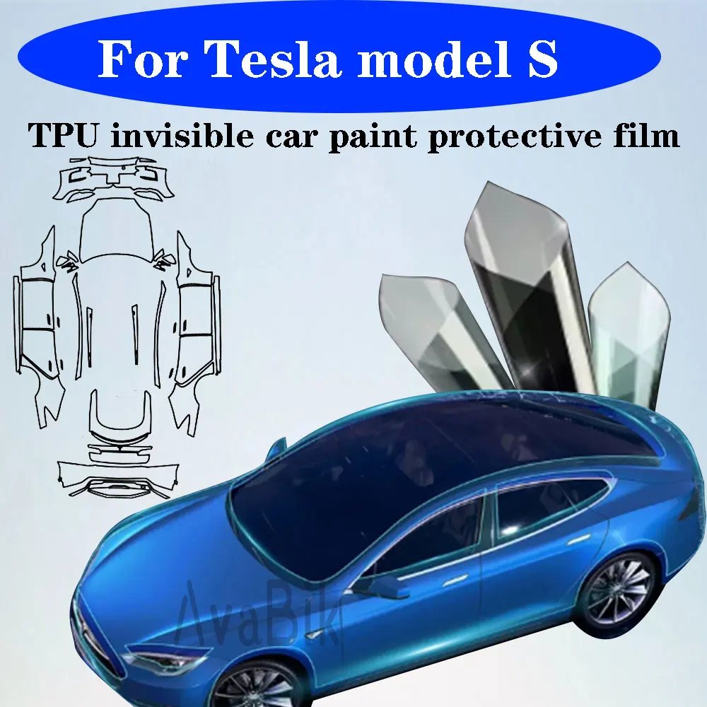 TPU Pre-Cut Anti-Scratch Clear Vinyl Protection Film for Tesla Model 3 Highland Y S X 2016-2024 PPF Paint Car Body Sticker Kit