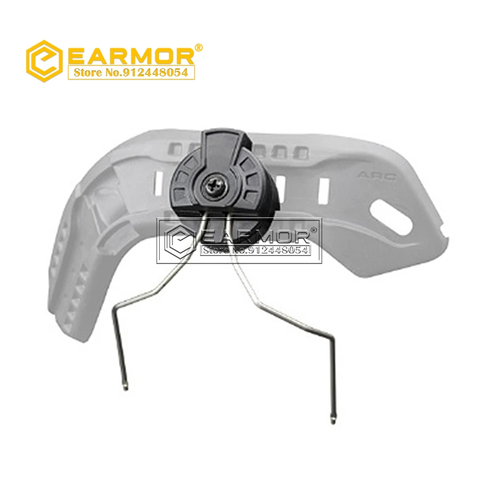 EARMOR HeadSet ARC & EXFIL Helmet Rails Adapter Attachment Kit Tactical Headphone Adapter for ARC Rail Helmet Accessories