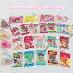 Gummy Bear Bag Charm Slow Rising Squishy Jelly Bean Marshmallow Soft Gashapon Capsule Toy Fidget Toy Keychain Collection Gifts