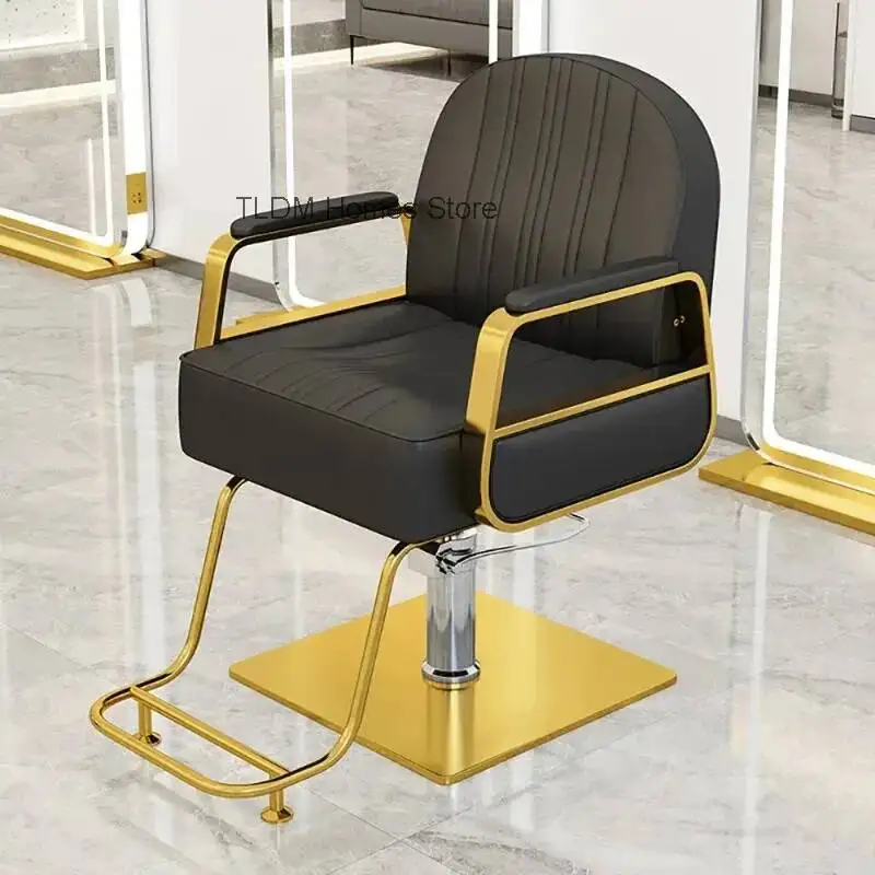 Portable Gaming Barber Chair Luxury Hairstylist Salon Simple Barber Chair Rolling Sillon De Barbería Commercial Furniture