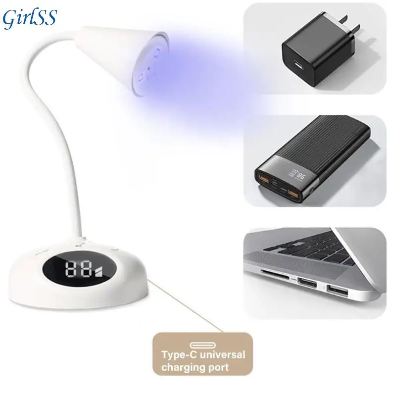 Lampe LED pour ongles lampe à ongles Rechargeable sèche-ongles à séchage rapide lampe à ongles Flexible T4MB