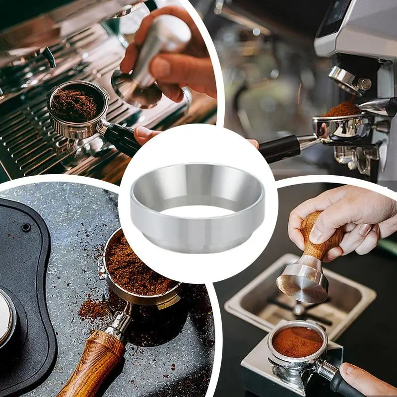 Coffee Powder Dosing Ring Magnetic Espresso Grinder Tool Coffee Machine Handle Cloth Powder Ring For Cafe Hotel Restaurant