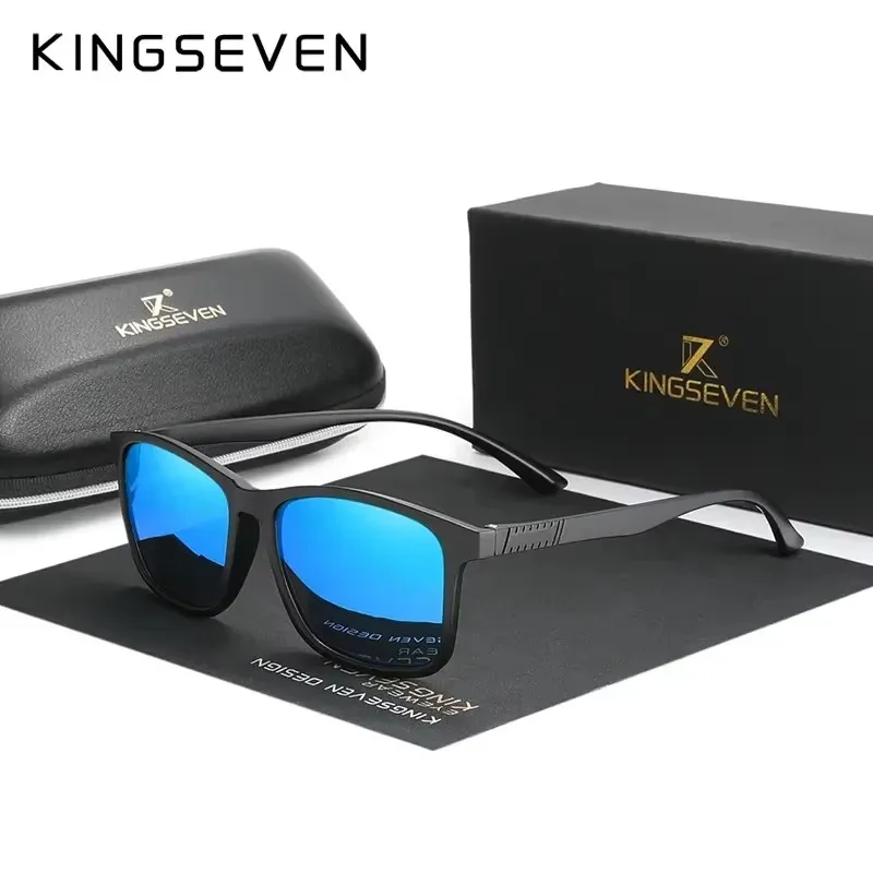 Okulary przeciwsłoneczne KINGSEVEN 2023 Nowe Ultralekkie TR90 Męskie Polaryzacyjne Kategoria 3 UV400 Soczewki TAC Okulary do Jazdy Samochodem Damskie Okulary Codzienne