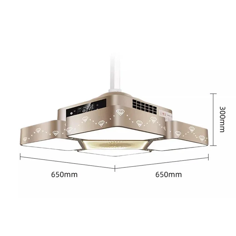 โคมไฟควันไอเสียลายไพ่นกกระจอกแบบบางพิเศษโคมระย้ายกโต๊ะ LED ห้องเครื่องเครื่องกรองอากาศหมากรุกและการ์ด