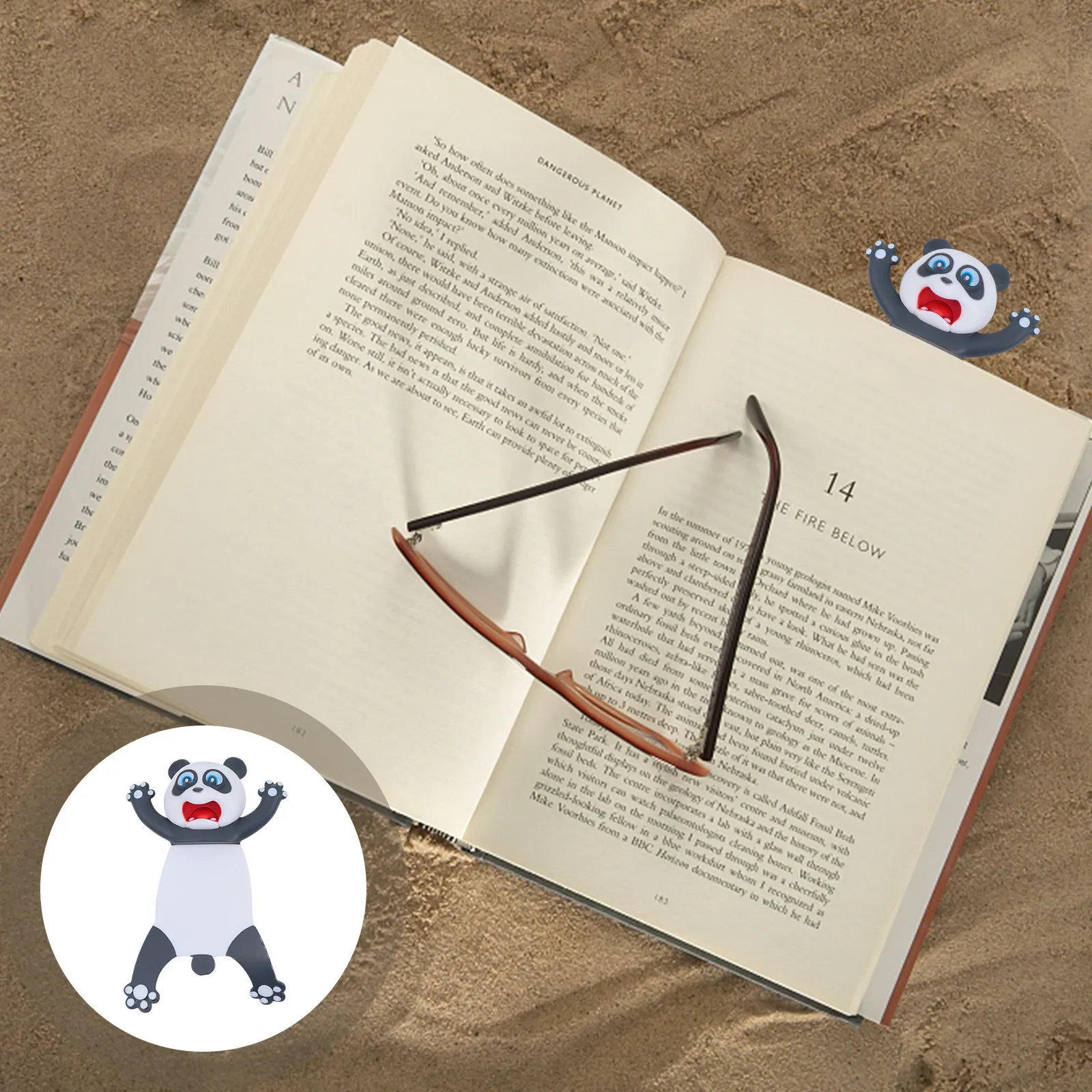 

3D закладка для книг в виде панды, креативный дизайн с мультяшными животными, маркер для чтения, канцелярские товары для студентов, забавный подарок для любителей книг, 3D закладка