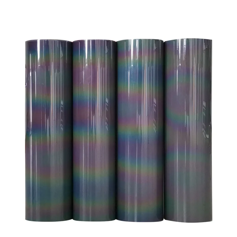 50cm*100cm Colorful Holographic Chameleon Heat Transfer Vinyl Sewing Heat Transfer Film for DIY Clothing