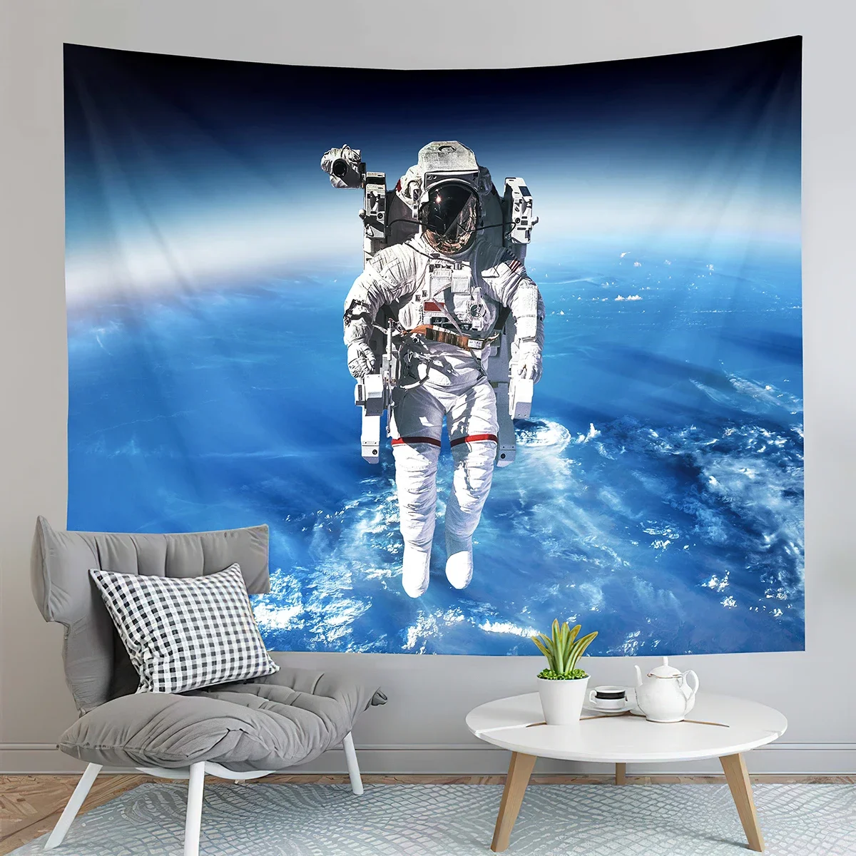 Astronaut Tapestry Cosmic Travel  Fantasy Space  Dormitory Bedroom Aesthetic