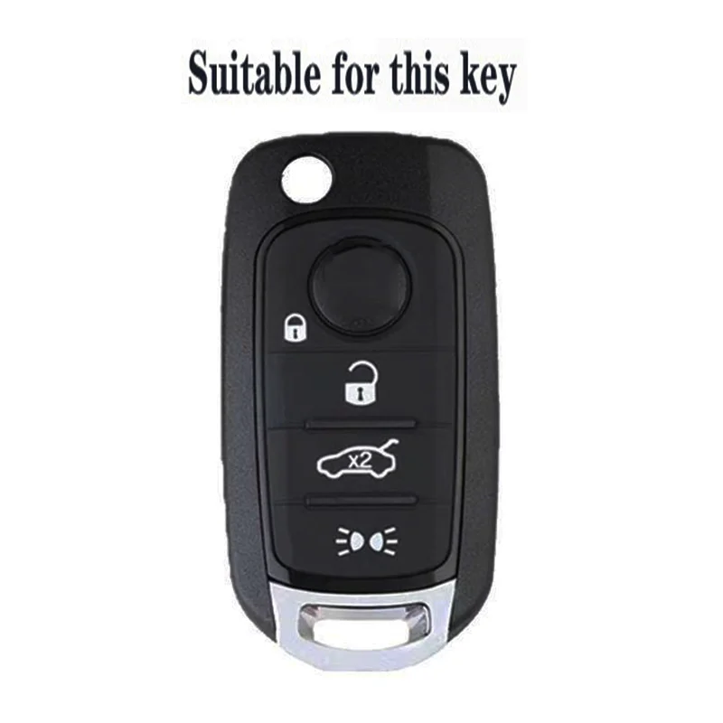 New Silicone Key Case Cover for Fiat Cronos Egea 500X Toro Tipo for Dodge Neon Keyless Fob Shell Skin Key Chain Holder Protector