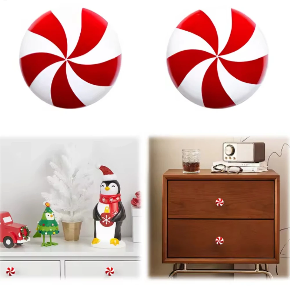 

10Pcs Silicone Candy Pumpkin Door Knob Covers Christmas Decor Cabinet Dresser Pulls Drawer Knobs Covers for Bedroom Living Room