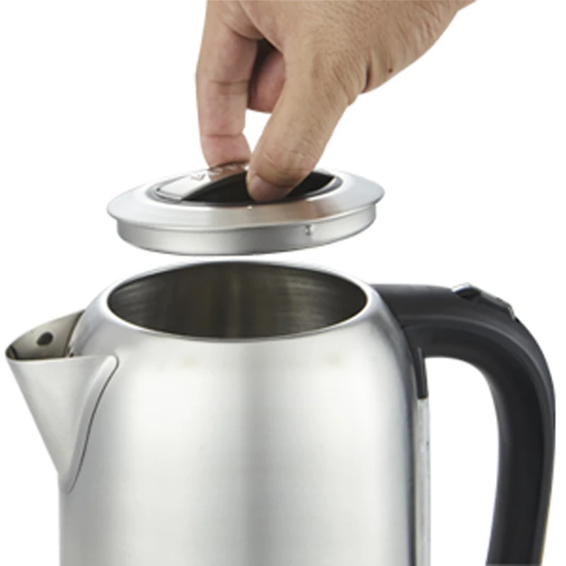 قابس BS، غلاية كهربائية من الفولاذ المقاوم للصدأ سريعة الطبخ بقدرة 1500 وات، سعة 1.7 لتر مع مؤشر مستوى الماء، مناسبة للفندق والمطبخ