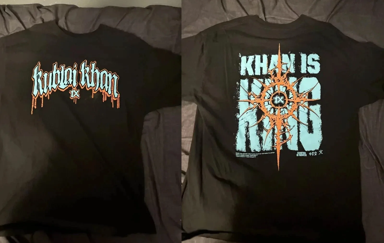 Kublai Khan TX Band Khan is KingTour 2 Sided T Shirt Full Size S-5XL