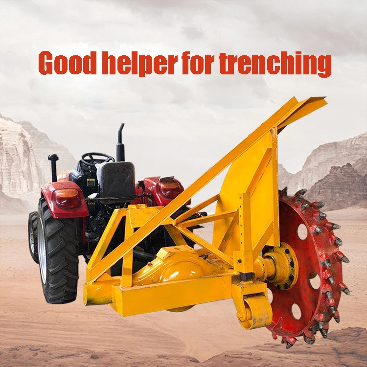 Electric and Excellent Effect Walking Trencher Disc Trenching Machine