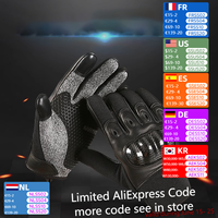 Premium Men's Anti-Stab Moto Gloves Level 5 Cut Resistant with Carbon Fiber Shell & Sheepskin, Tactical Gear for Military Fans