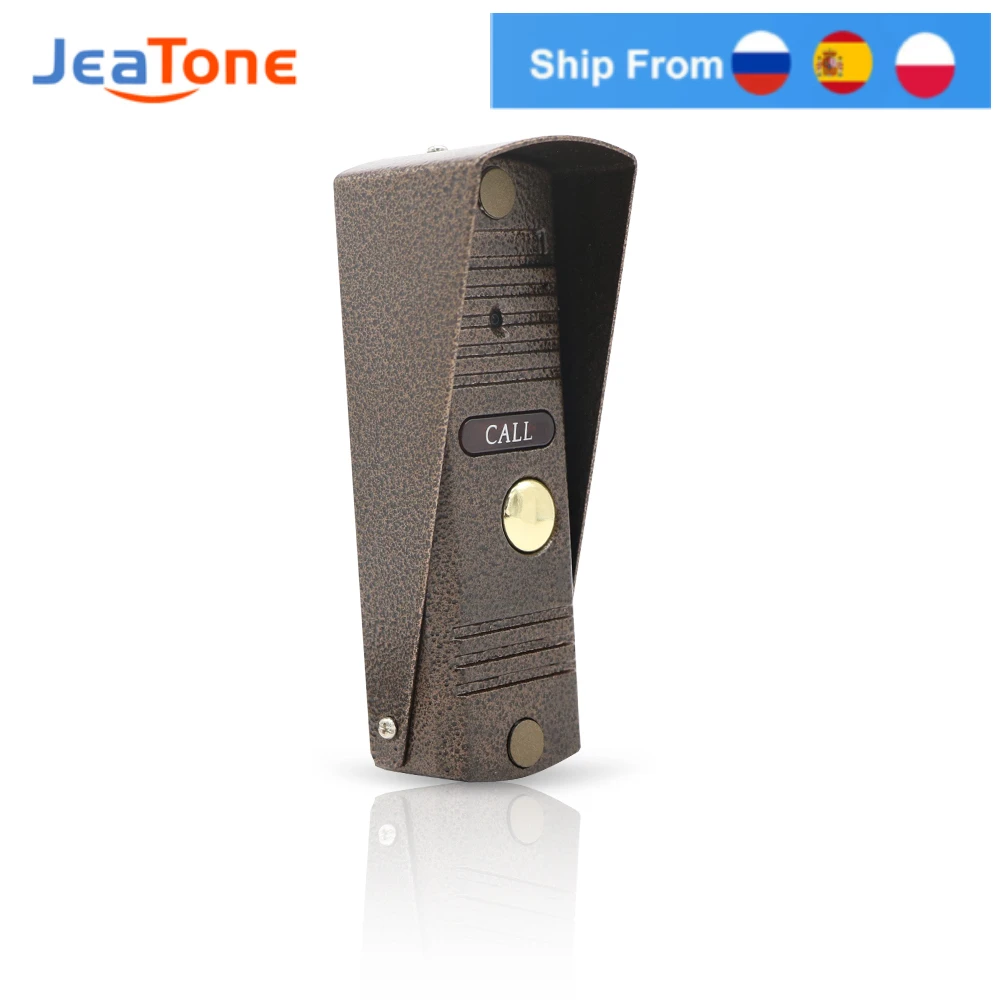 Jeatone Video Doorbell Call Panel for Video Intercom Kit AHD/CVBS Entrance Machine with Motion Detection Waterproof Door bell