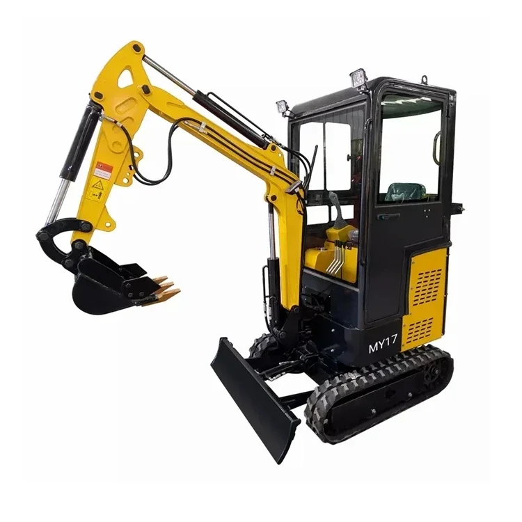 Wholesale Closed Cab Excavator Micro Digger Infront Mini Excavator with Bucket Auger Fork