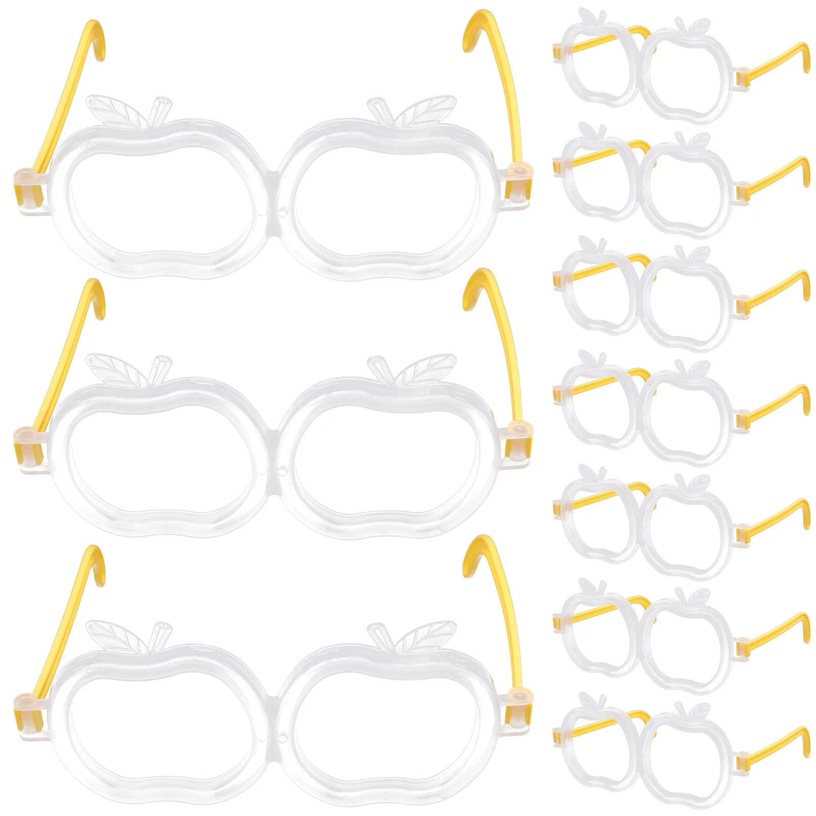 10Pcs Light Up Apple Glasses Eyewear for Concerts Weddings School Fundraisers Festival Costumes Disco Outdoor