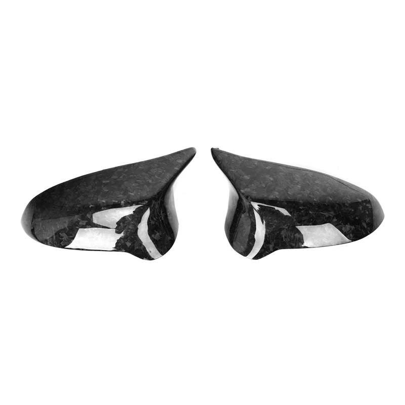 Forged Carbon Fiber Rearview Mirror Cover Sticker for BMW F80 M3 F82 M4 LHD 2014-2019 Easy Replacement Installation