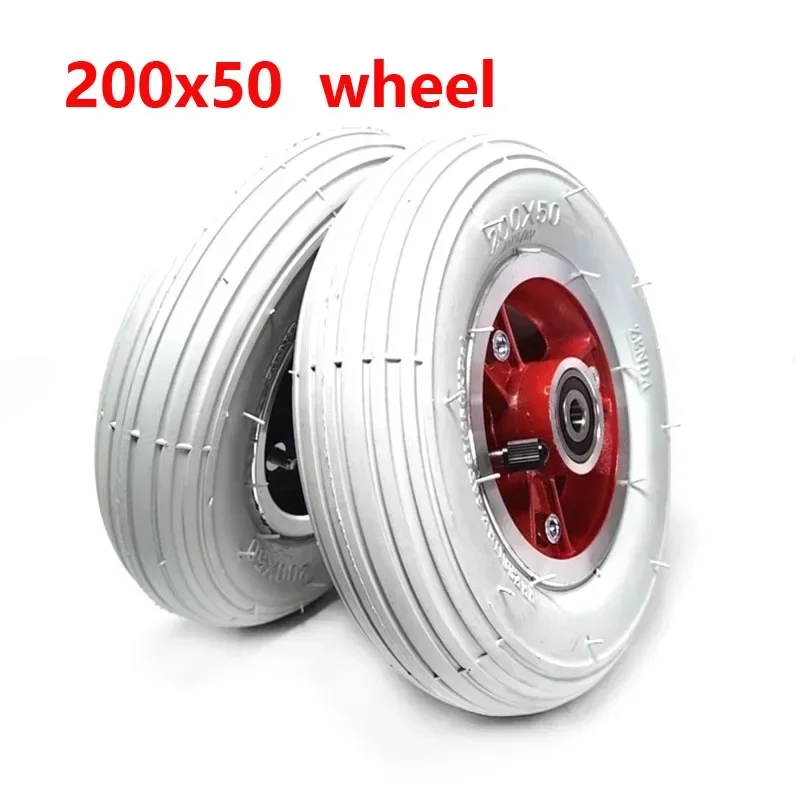 8-inch Inflatable Wheels 200x50 Tires, Suitable for Motorcycle Wheelchair KUGOO S1 S3 Electric Adult Scooter Parts