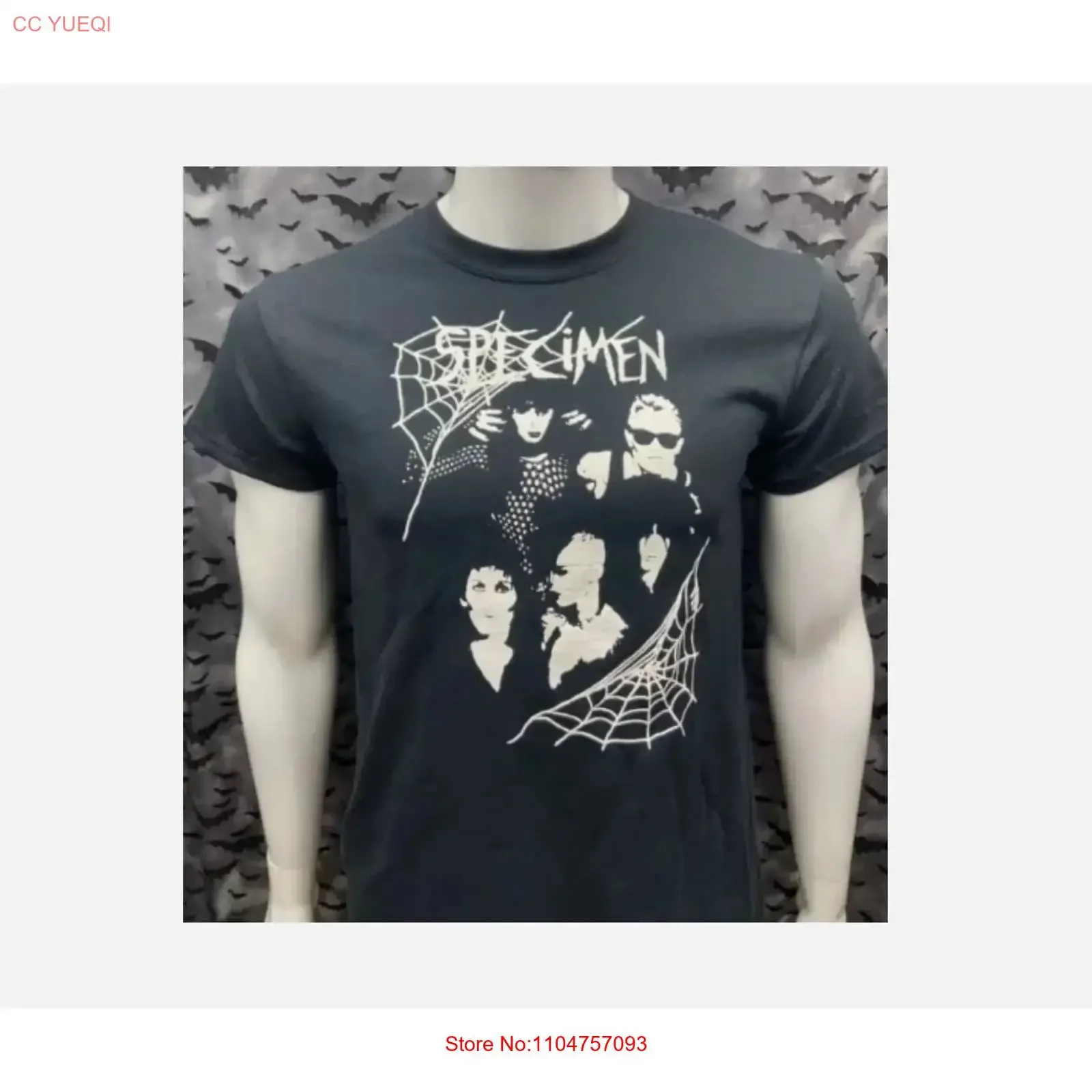 Specimen Gothic Deathrock Goth Post Punk T shirt rock band vintage Washed Versatile streetwear Breathable Top For Everyday Wear
