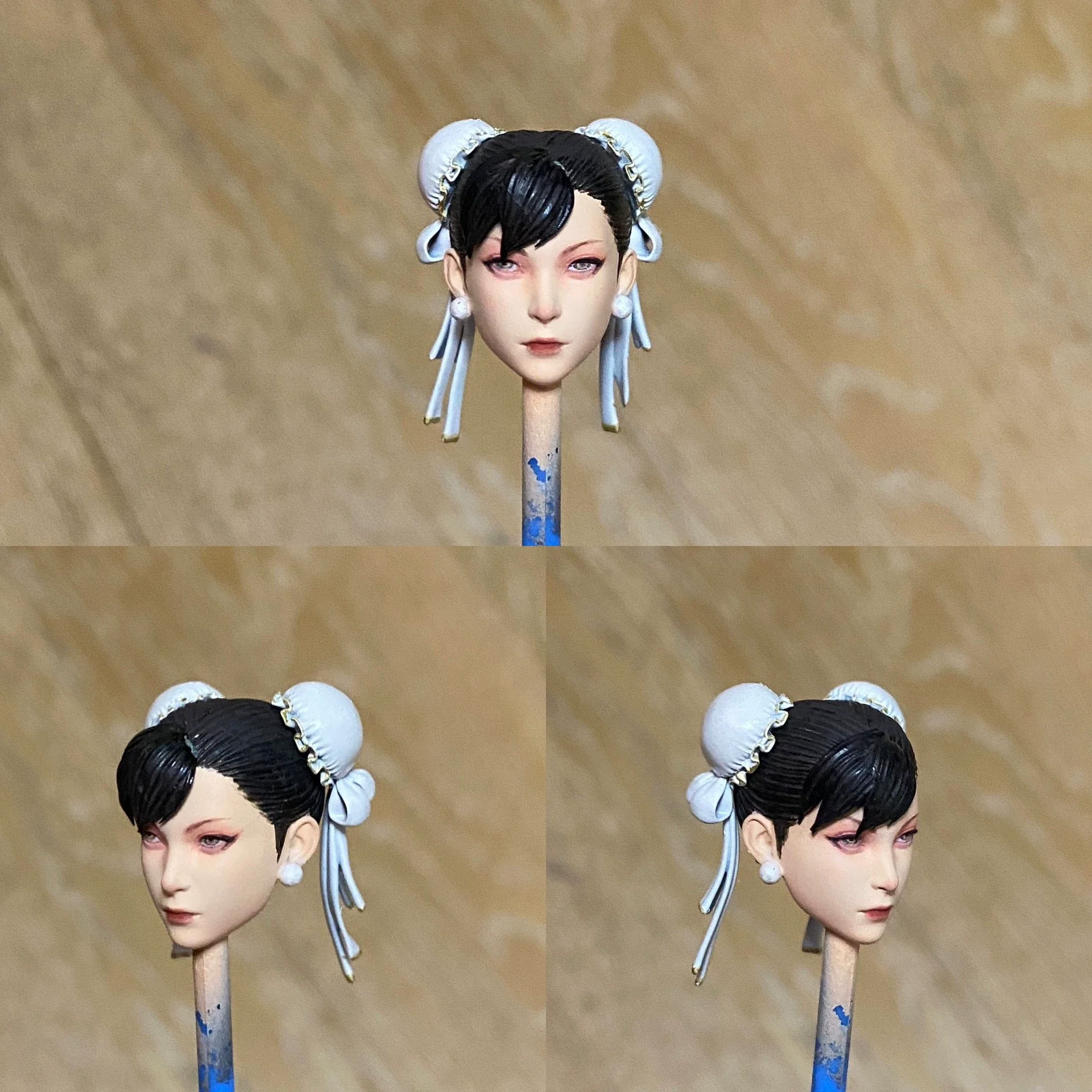 【30days Made】1/12 Scale Female Combating Games Unpainted/Painted Head Sculpt Fit 6inch ML SHF MEZCO Mafex Action Figure Model