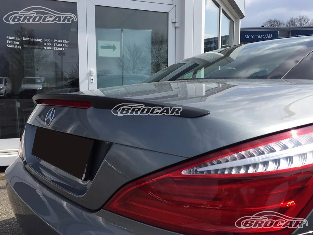Für 2013–2020 Mercedes SL-Klasse R231 SL350 SL400 SL500 SL550 SL63 SL65 AMG Hochwertiger silberner Spoiler Kofferraum-Kofferraumflügel-Spoiler