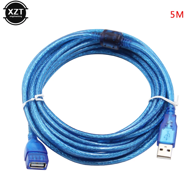 1m/3m/5m USB3.0 Extension Cable Not Wrapped Head USB Extension Cable Pure Copper for Mouse Keyboard U Disk Interface Cell Phone