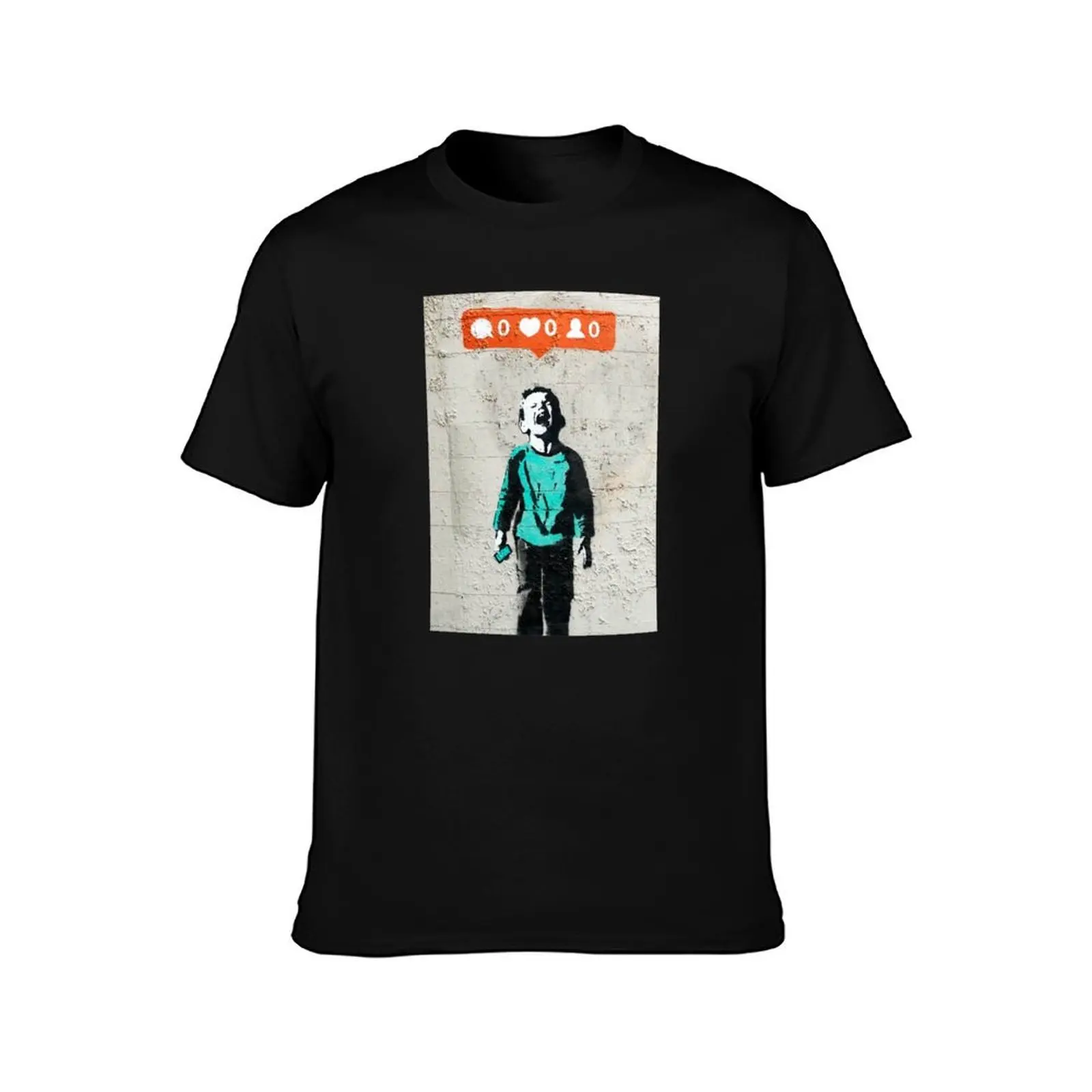 No Followers Banksy Street Art No friends T-Shirt Holiday Party for Men T-Shirt
