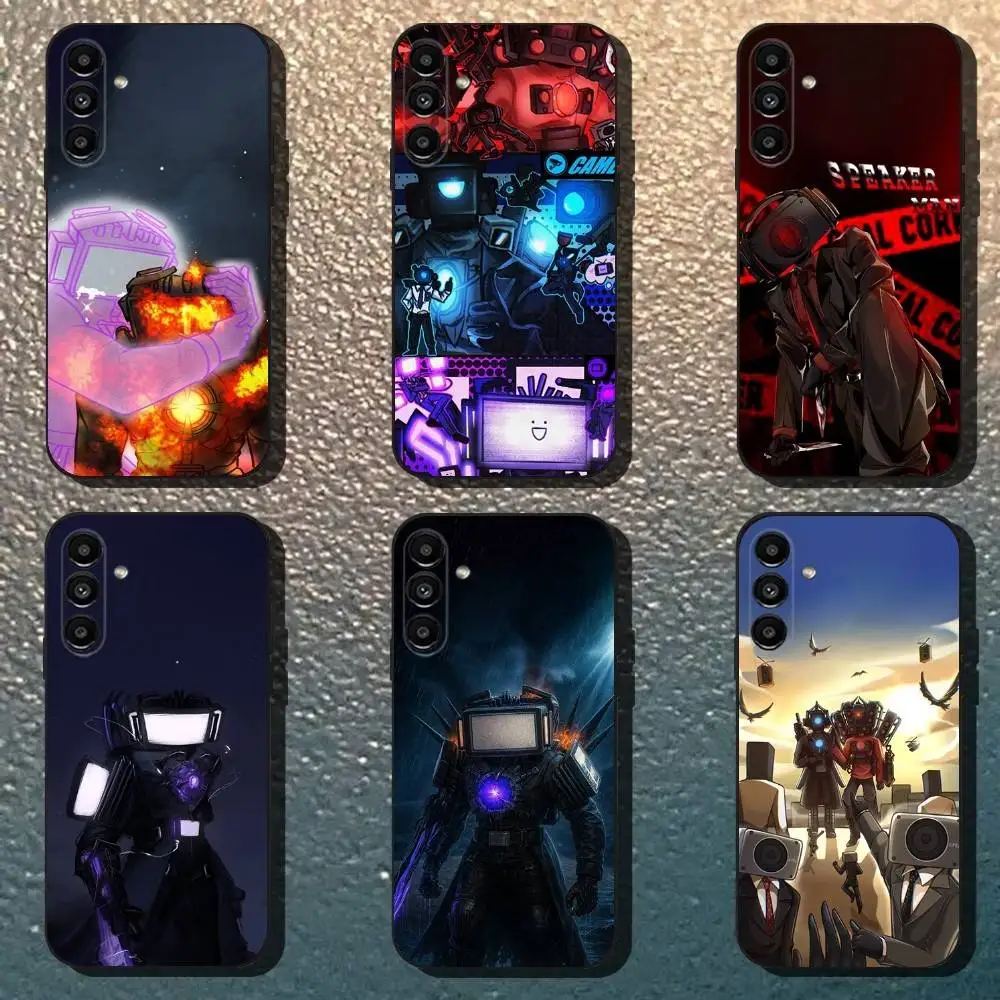 

S-Skibidi Toilet Phone Case For Samsung Galaxy A13,A21s,A22,A31,A32,A52,A53,A71,A80,Soft Black Shell