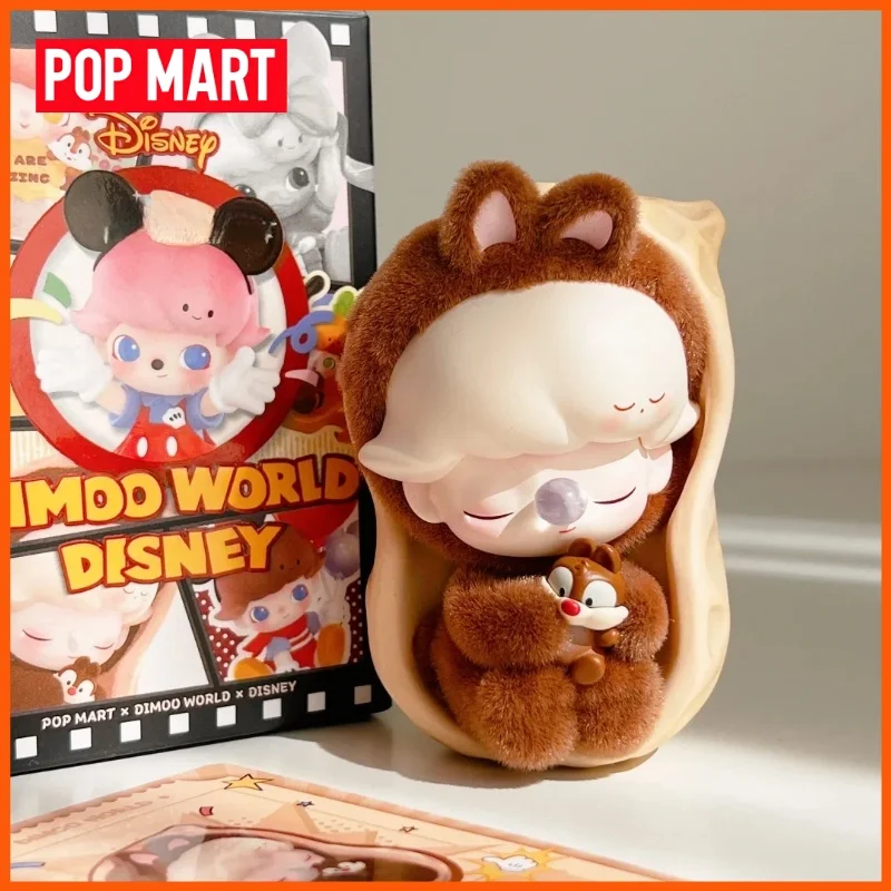 POP MART DIMOO WORLD x DISNEY Series Blind Box Guess Bag Mystery Box Toys Doll Cute Anime Figure Desktop Ornaments Gifts
