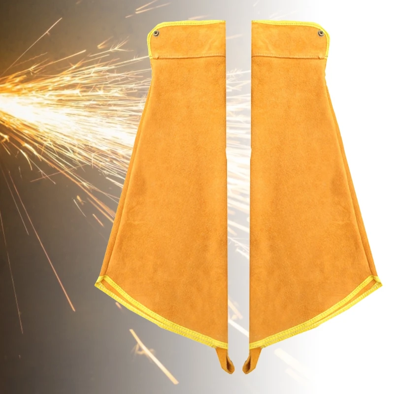 Welder Arm for Protection Leather Sleeves for BBQ Grilling Woodworkers Workshop