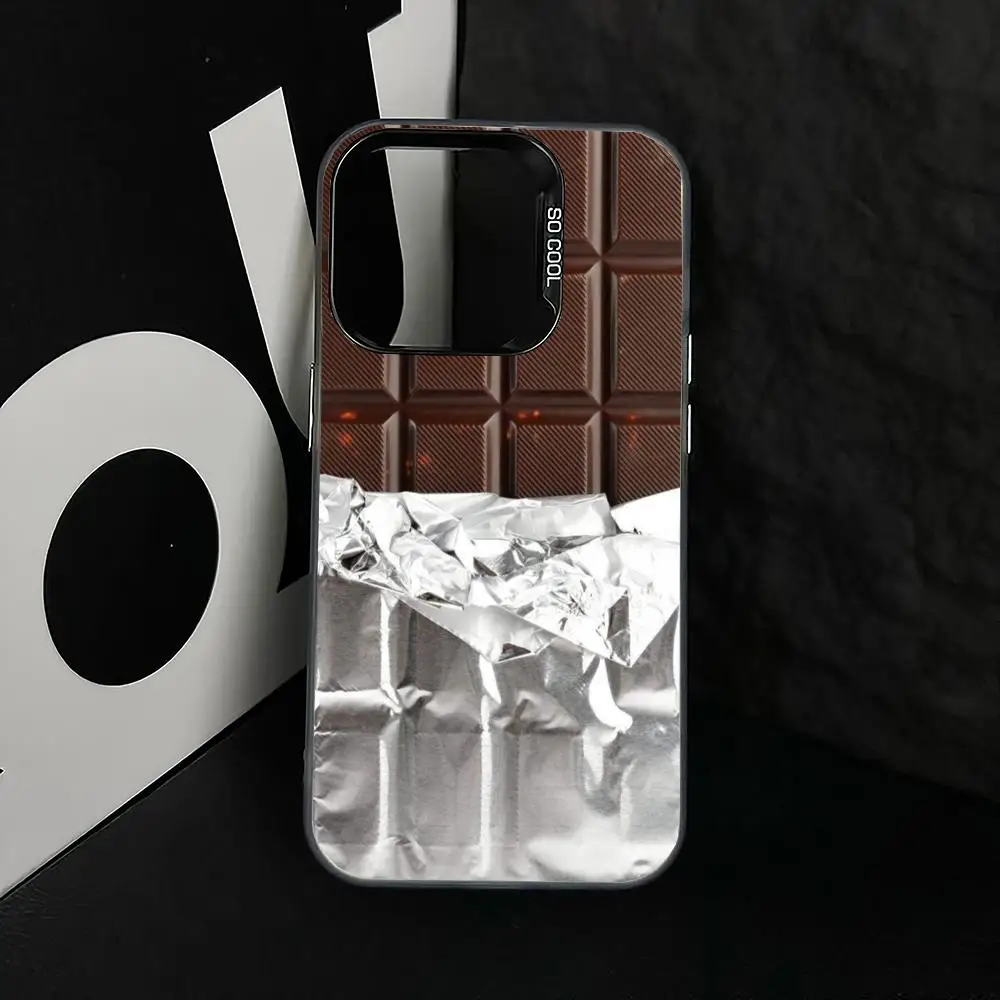 

Chocolate design case for iPhone17 16 15 14 13 12 11 Pro/ Max/Plus shock-proof rear cover anti-fingerprint