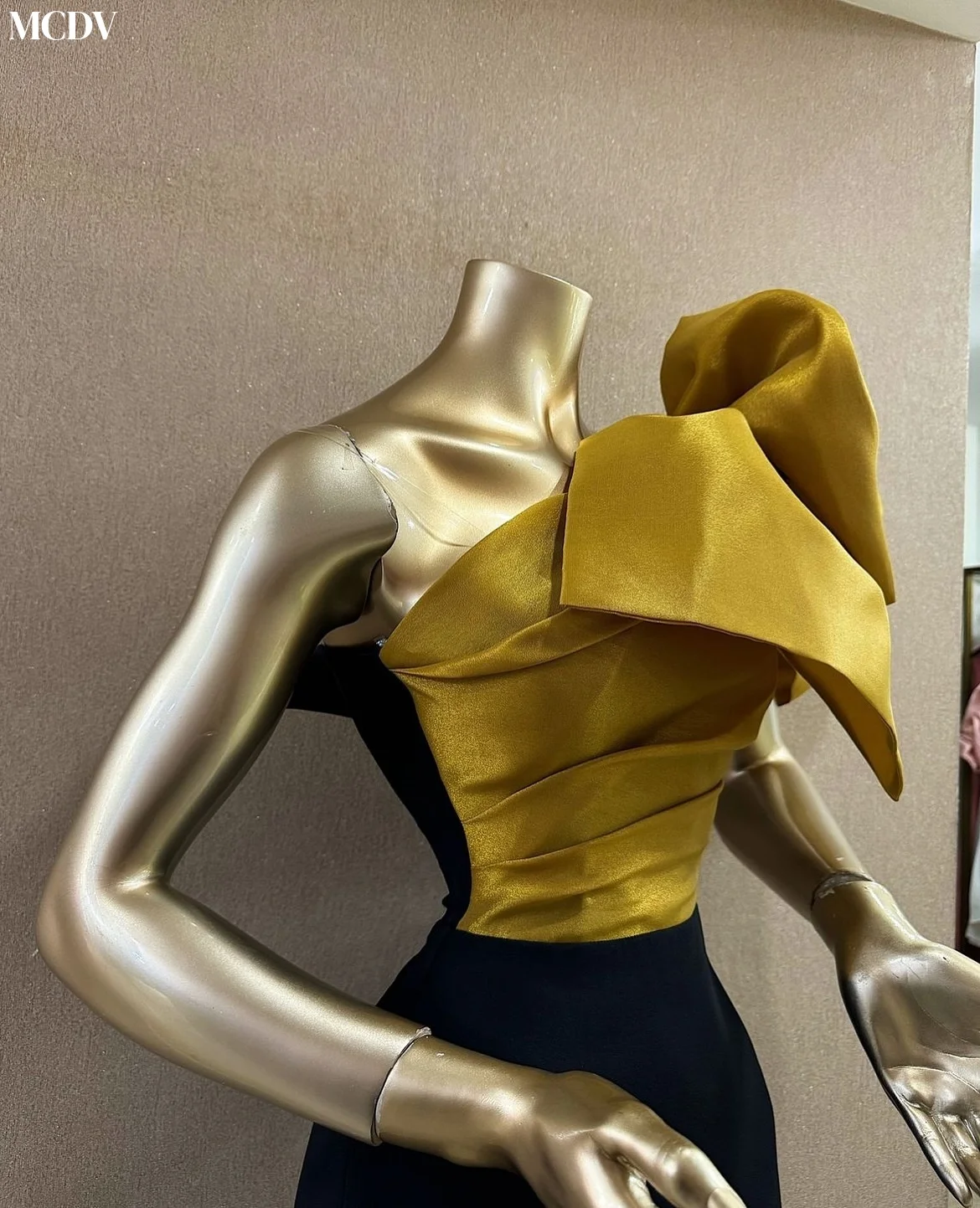 تخصيص مثير جيرسي مستقيم واحد الكتف 3D القوس مساء اللباس جودة عالية أكمام الطابق طول Fساتين Shreta #5