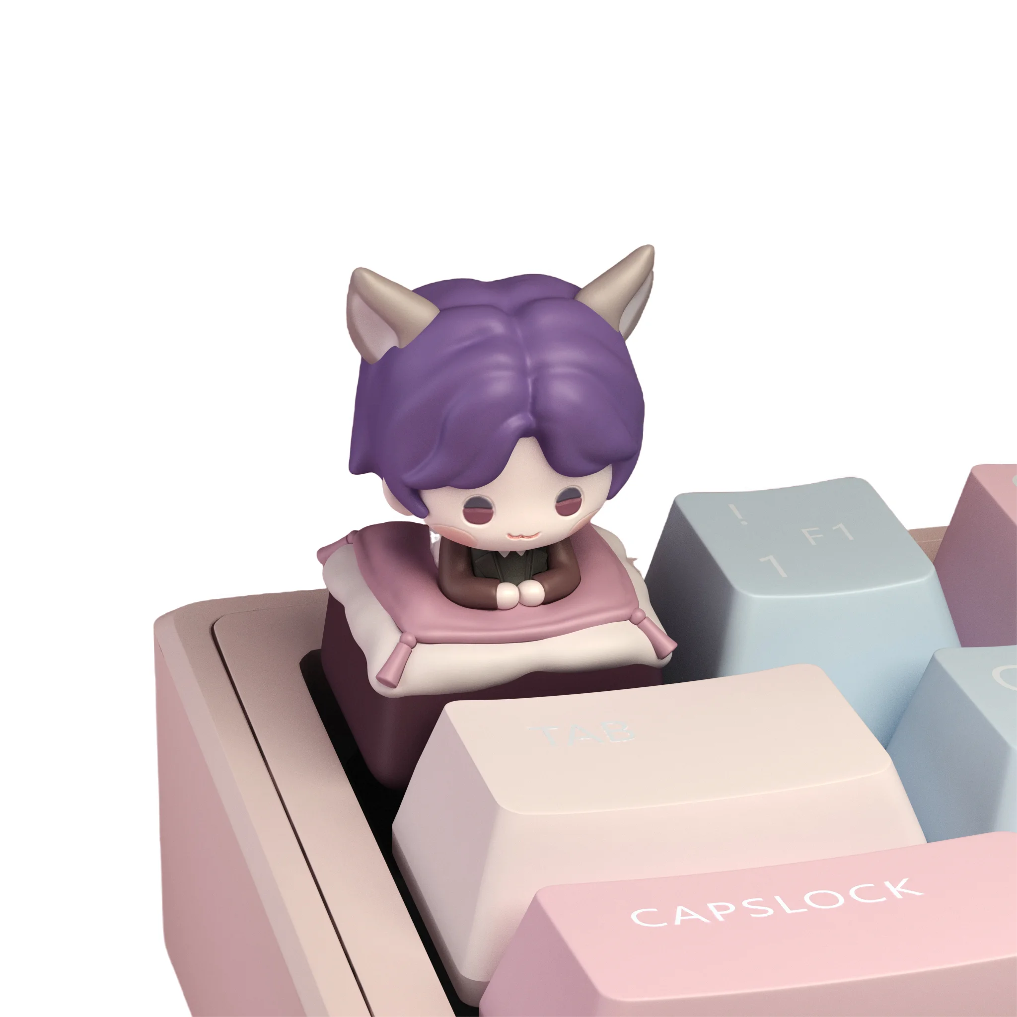 Love & Deep Space Anime Hars Keycaps Kat Oor Keycap Cartoon Kforce Terug Aangepaste MX Cross Switch Mechanische Toetsenbord Keycaps