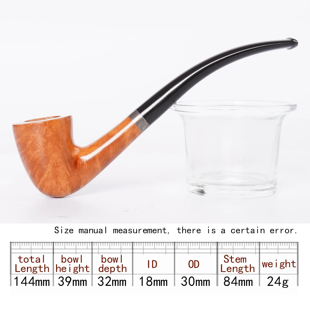 MUXIANG Handmade briar Wood Tobacco Pipe ，Colored Vulcanized Rubber Pipe Mouth ，Dublin Design ，Gert Holbek Van Gogh same pipe