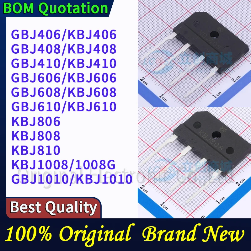 5pcs/lot GBJ406/KBJ406 GBJ408/KBJ408 GBJ410/KBJ410 GBJ606/KBJ606 GBJ608/KBJ608 GBJ610/KBJ610 KBJ806 KBJ808 KBJ810 KBJ1008/1008G