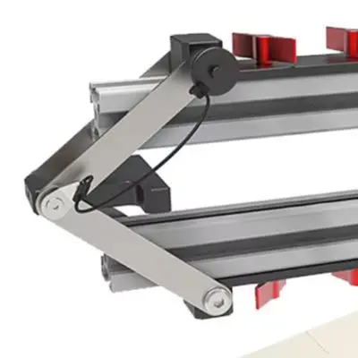 3030 Profile Mounted Four Point Clamping System for Woodworking Panels Synchronous Clamping for across All Four Directions