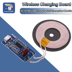 5V 1A Wireless Power Supply Charging Micro USB Coil 5W Charger Transmitter Universal Quick Charge DIY Kit