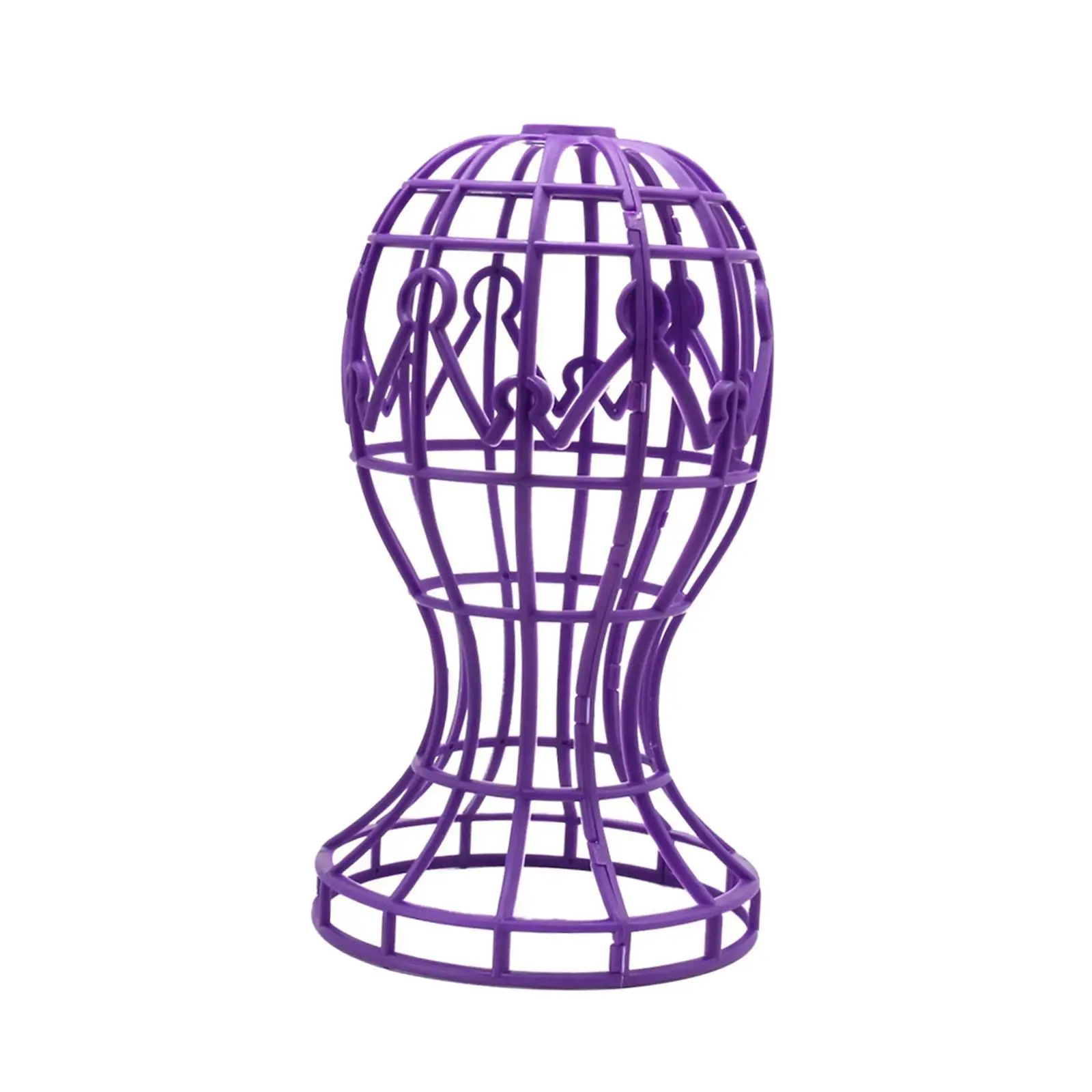 Travel Wig Stand, Wig Display Foldable Hats Cap Display Rack Hangers Wig after Washing Air Dry Setting