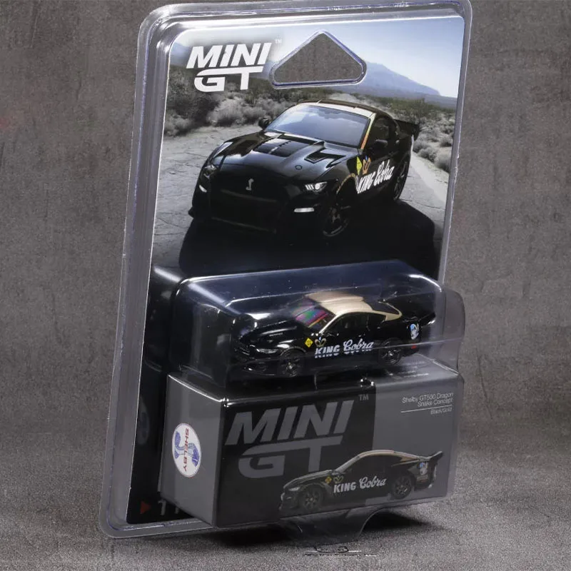 

MINIGT 1:64 Scale Shelby GT500 Dragon Snake Concept Simulation Alloy Car Model Static Display Collectible Toy Gift Souvenir