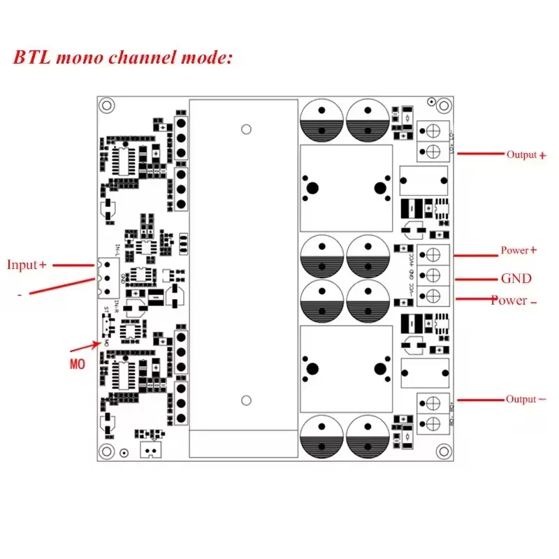 Digital Amplifier Mono 2000W HIFI power Amplifier board T0669