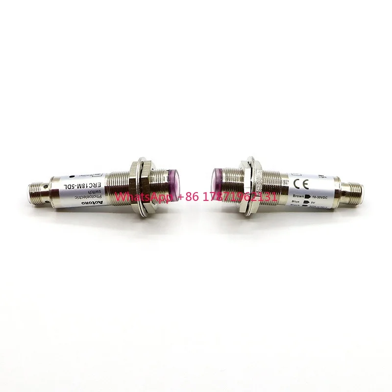 

retro reflective 0-3m M18 ERC18M-5C1,5DL m18 cylindrical visible red light photoelectric sensor