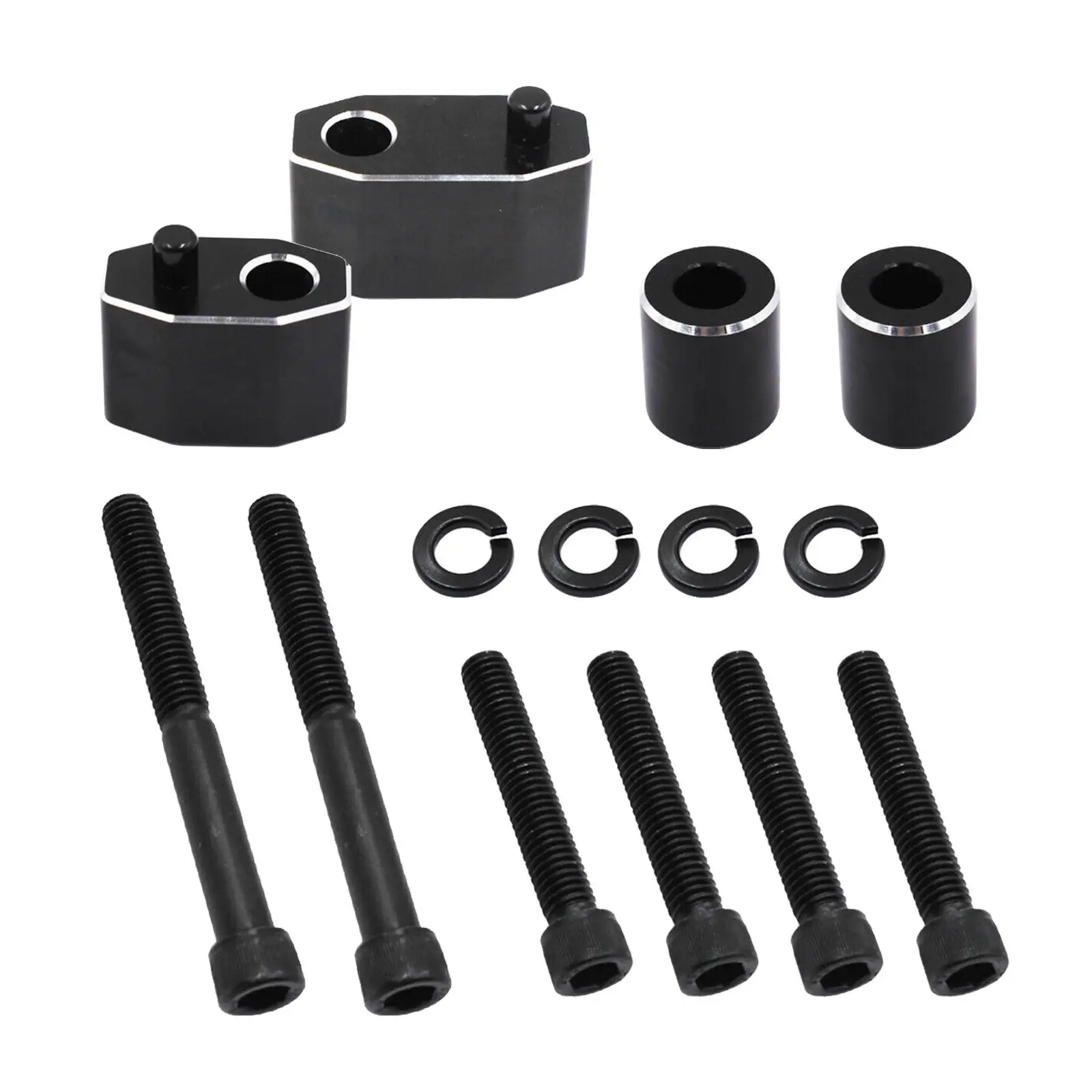 Driver Floorboard Spacer Extension Kit Spare Parts Accessories Durable Replaces Aluminum Alloy for Harley Touring 2009-2021