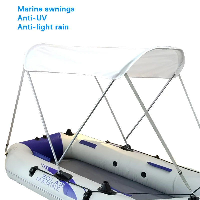 

Inflatable Boat Canopy Waterproof Bimini Top Cover Sun Shade Mounting Hardware for Sailboat Fishing Kayaking Dinghy Canoeing