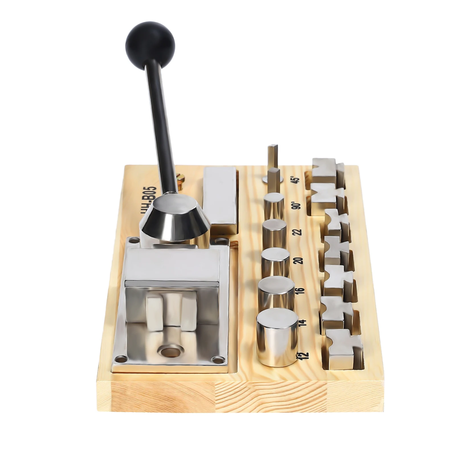 Jewelry Ring Bending Tool Set with Multiple Size Molds, Nickel Plated, Compact Desktop Base, Perfect for Crafting Rings & Earrings with Soft Metals up to 3mm, Space-Saving Design, Ideal for DIY Jewelry Makers and Professionals
