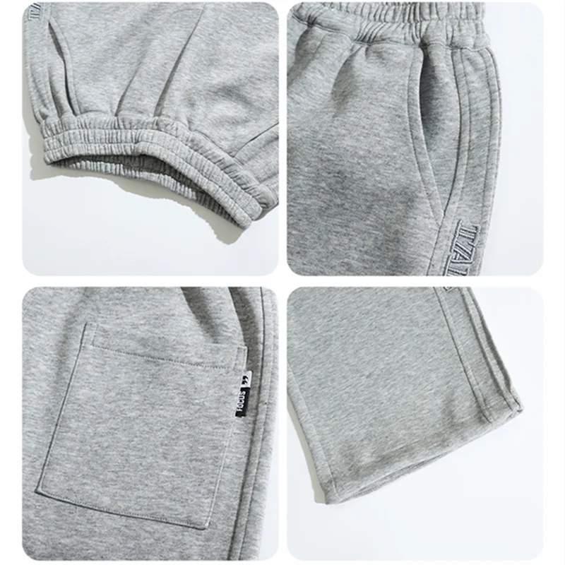 Crianças unissex primavera calças para meninos e meninas estilo casual solto em linha reta ajuste calças esportivas crianças escola esportiva moletom