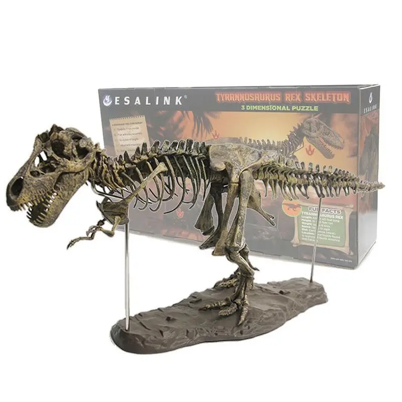 

Large Dinosaur Skeleton Ornament Simulation Skeleton Model Jurassic Assembled Skeleton Fossilized Dragon Tyrannosaurus Rex