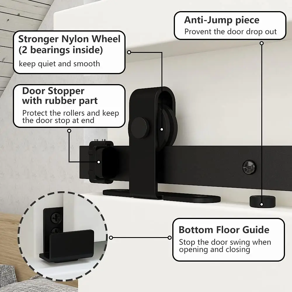 Imagem -04 - Lwzh-único Armário Deslizante Porta de Celeiro Hardware Kit Super Mini Porta Hardware para Guarda-roupa tv Stand Armário e Guarda-roupa