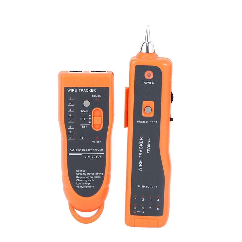 Сетевой тестер кабеля Utp Stp Cat5 Cat6 Rj45, линейный видоискатель Rj11, трекер телефонного провода, трассировщик, диагностика тона в комплекте