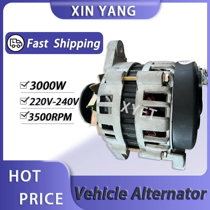 مولد 220 فولت عالي الطاقة 1000 وات 1500 وات 2000 وات مولدات طاقة مجانية مع سلك نحاسي نقي يستخدم أساسي لإخراج الجهد المستقر 3 كيلو وات