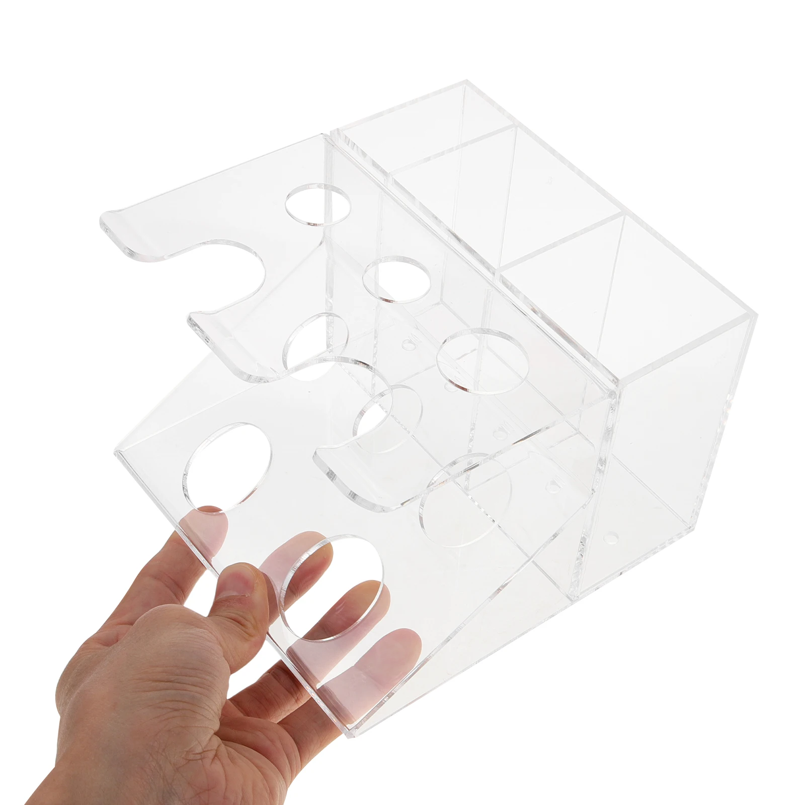 

Acrylic Razor Holder Multi-Functional Makeup Storage Box Desktop Organizer Bathroom Vanity Toiletry Holder Skincare